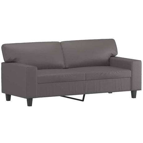 Vidaxl tweezitsbank 140 cm kunstleer grijs