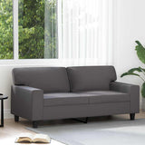 Vidaxl tweezitsbank 140 cm kunstleer grijs