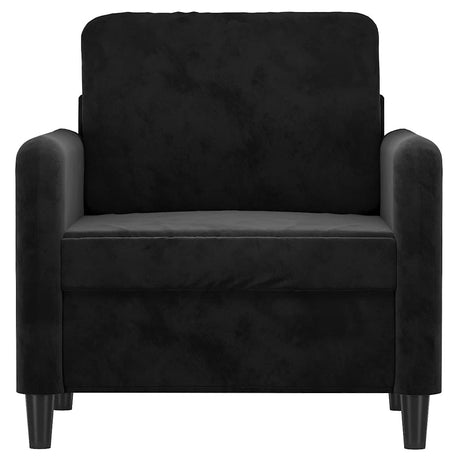 Vidaxl fauteuil 60 cm fluweel zwart