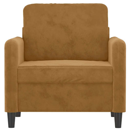 Vidaxl fauteuil 60 cm fluweel bruin