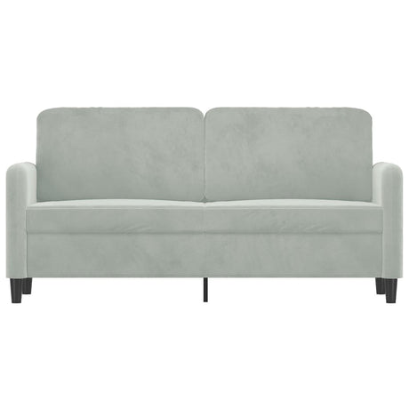 Vidaxl tweezitsbank 140 cm fluweel lichtgrijs