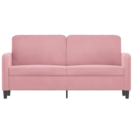 Vidaxl tweezitsbank 140 cm fluweel roze