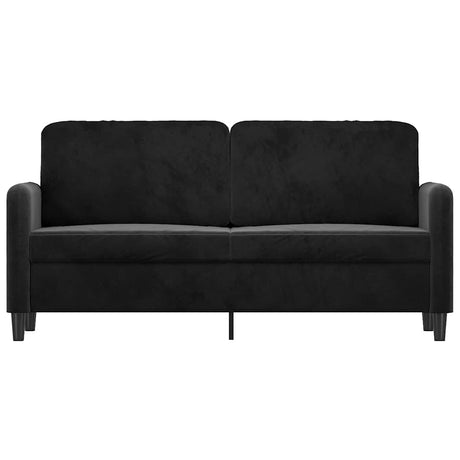 Vidaxl tweezitsbank 140 cm fluweel zwart