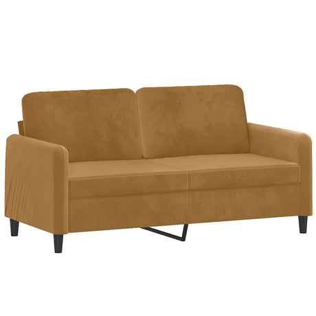 Vidaxl tweezitsbank 140 cm stof bruin