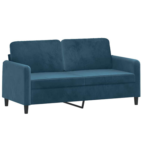 Vidaxl tweezitsbank 140 cm fluweel blauw