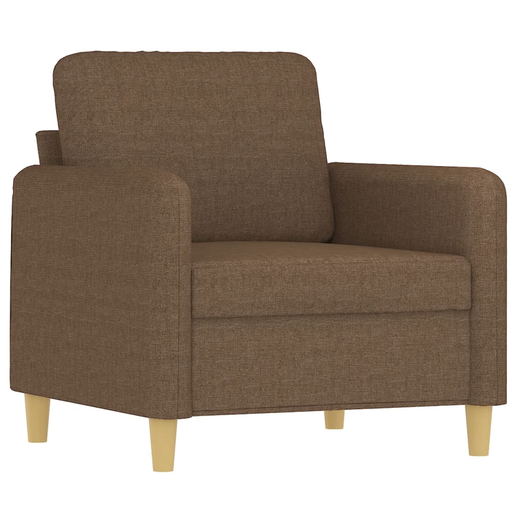 Vidaxl fauteuil 60 cm stof bruin