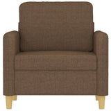 Vidaxl fauteuil 60 cm stof bruin