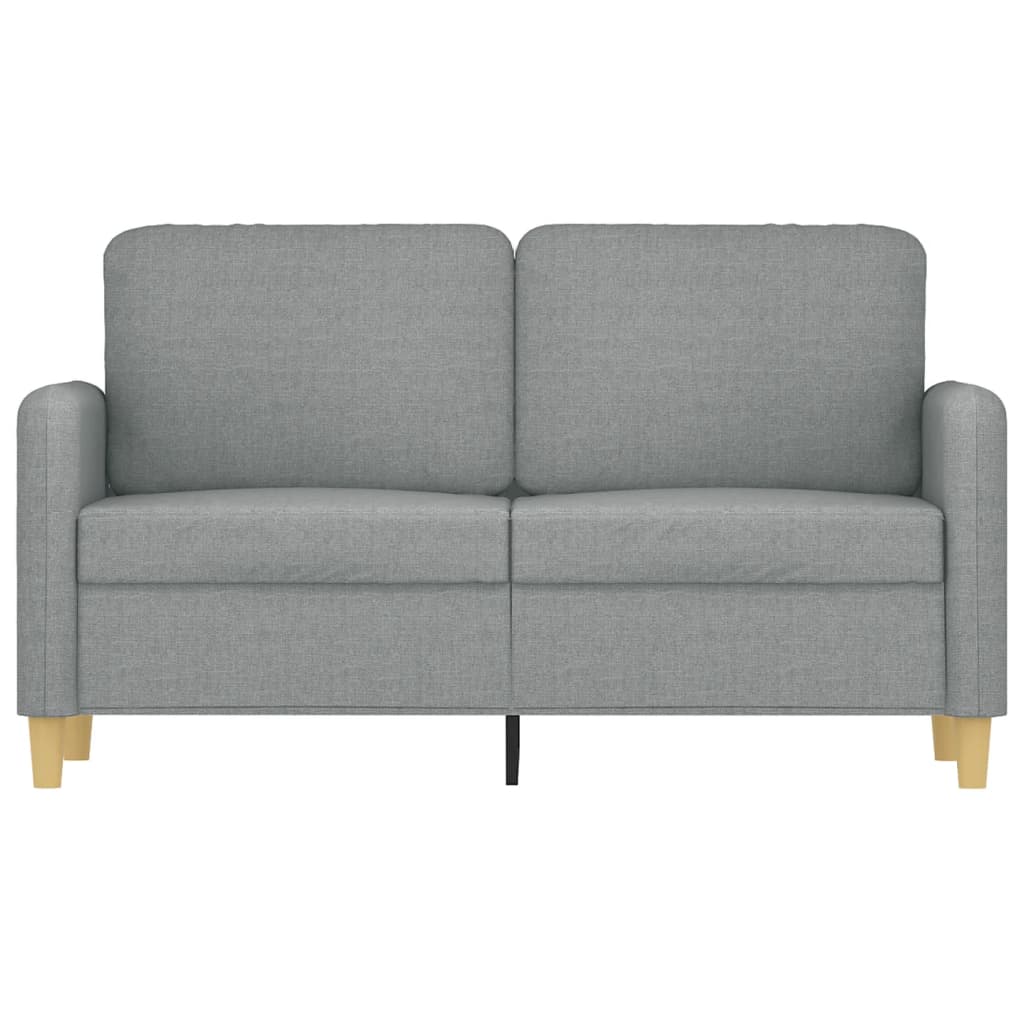 Vidaxl tweezitsbank 120 cm stof lichtgrijs