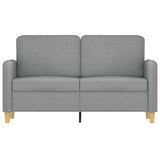 Vidaxl tweezitsbank 120 cm stof lichtgrijs