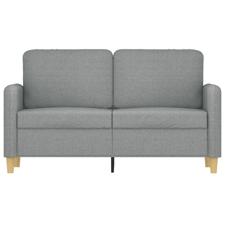 Vidaxl tweezitsbank 120 cm stof lichtgrijs