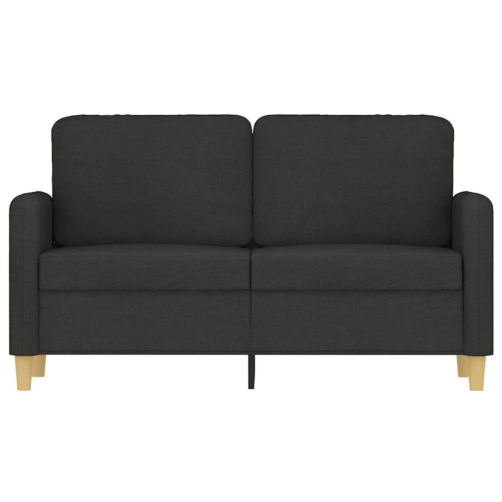 Vidaxl tweezitsbank 120 cm stof zwart