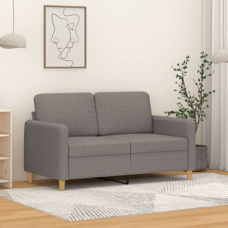 Vidaxl tweezitsbank 120 cm stof taupe