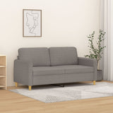 Vidaxl tweezitsbank 140 cm stof taupe