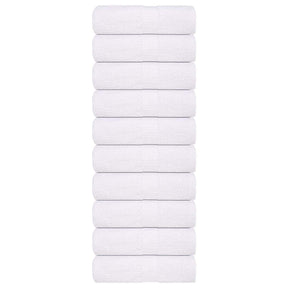 Vidaxl washandjes frogn 10 st 30x30 cm 360 g m² wit