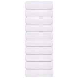 Vidaxl washandjes 10 stuks frogn wit 30x30 cm 100% katoen