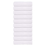 Serviettes de bain vidaxl 10 pcs 100x150 cm 360 g m² 100% coton blanc