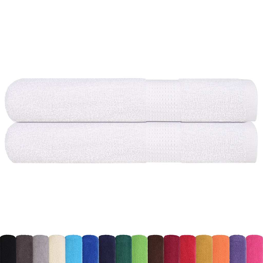 Vidaxl sauna towels 2 st 80x200 cm 360 g m² 100% cotton white