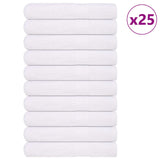 Serviettes de sauna vidaxl 25 ST 80x200 cm 360 g m² 100% coton blanc