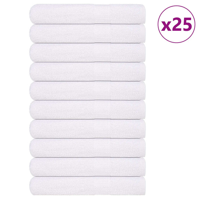 Vidaxl saunahanddoeken frogn 25 st 80x200 cm 360 g m² wit