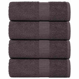 Vidaxl washandjes 4 st 15x21 cm 360 g m² 100% katoen antracietkleurig