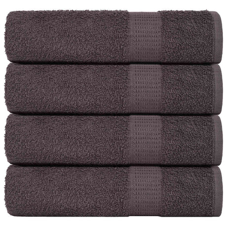 Vidaxl douchehanddoeken frogn 4 st 70x140 cm 360 g m² antraciet