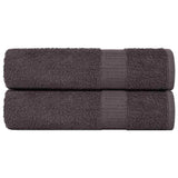 Vidaxl badhanddoeken frogn 2 st 100x150 cm 360 g m² antraciet