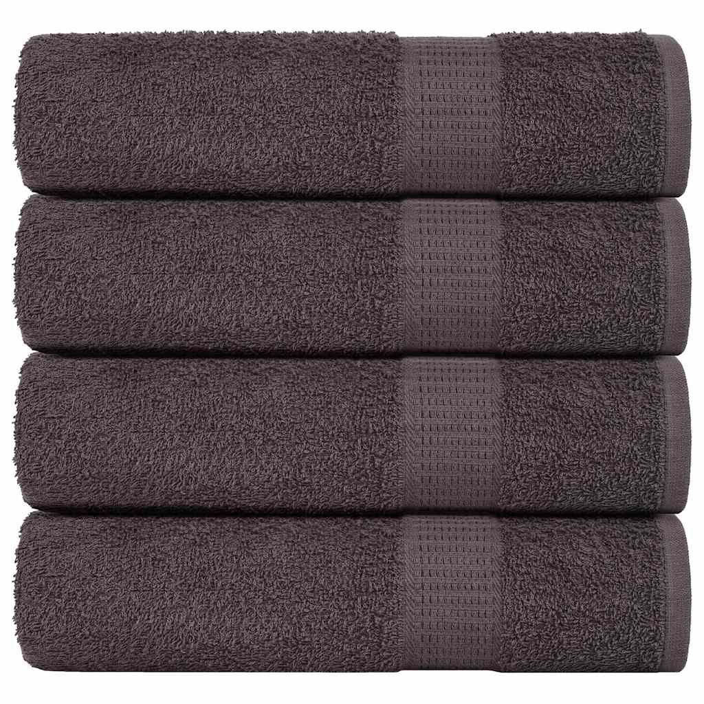 Vidaxl badhanddoeken frogn 4 st 100x150 cm 360 g m² antraciet