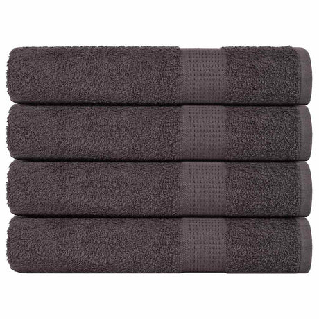 Vidaxl handdoeken frogn 4 st 100x200 cm 360 g m² antraciet