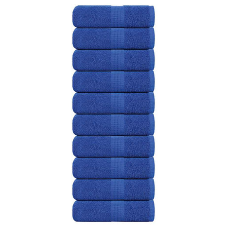 Vidaxl washandjes frogn 10 st 30x30 cm 360 g m² blauw