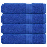 Vidaxl douchehanddoeken frogn 4 st 70x140 cm 360 g m² blauw