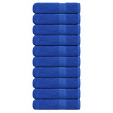 Vidaxl douchehanddoeken 10 st 70x140 cm 360 g m² 100% katoen blauw