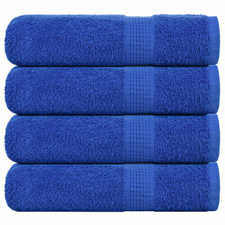Vidaxl badhanddoeken frogn 4 st 100x150 cm 360 g m² blauw