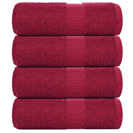 Vidaxl gastendoekjes frogn 4 st 30x50 cm 360 g m² bordeaux