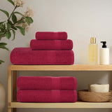 Vidaxl douchehanddoeken frogn 2 st 70x140 cm 360 g m² bordeaux