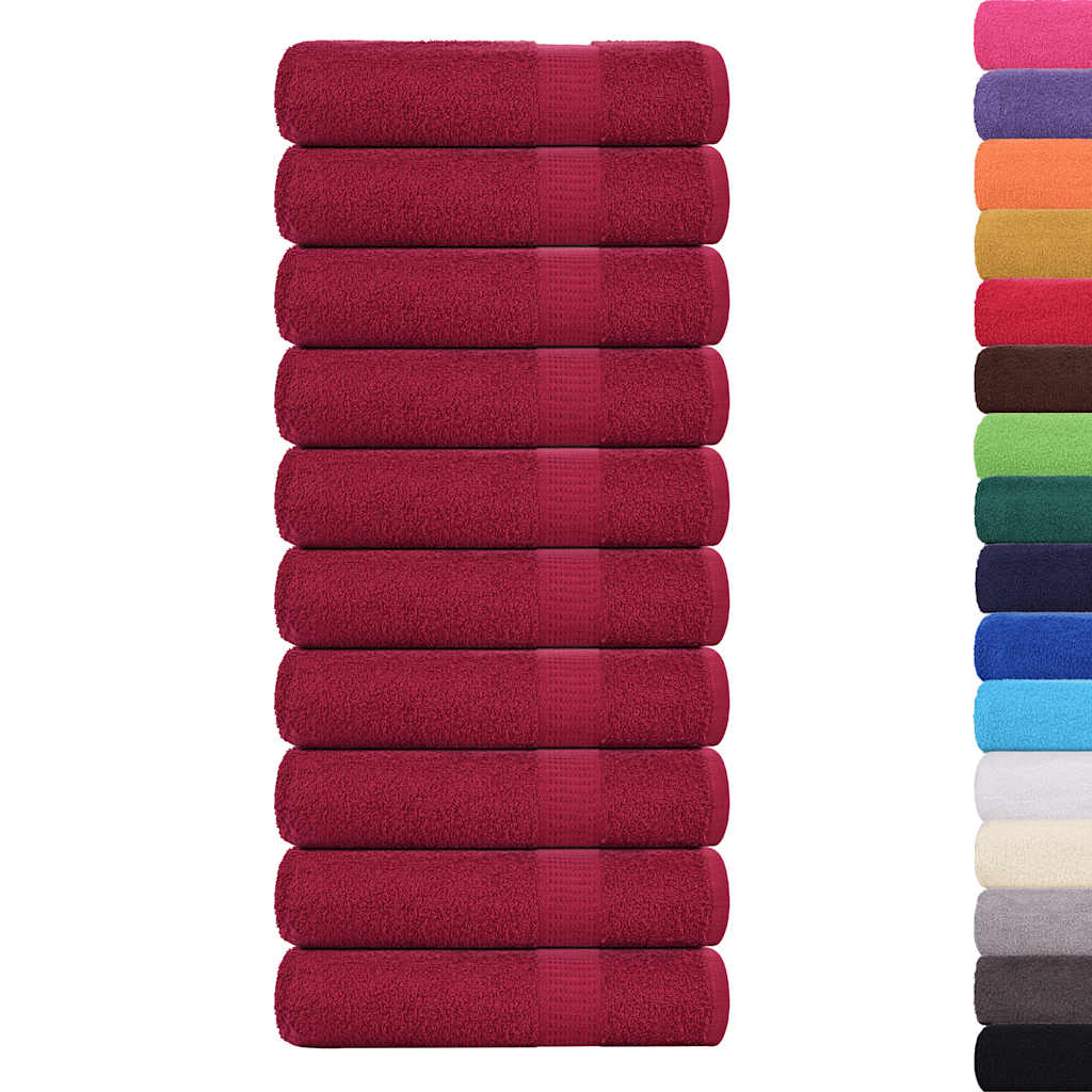 Vidaxl Bad Towels 10 st 100x150cm 360 g m² äntwert 100% Kotteng