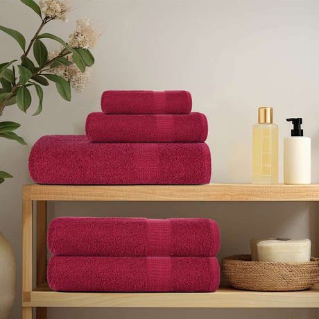 Vidaxl saunahanddoeken frogn 4 st 80x200 cm 360 g m² bordeaux