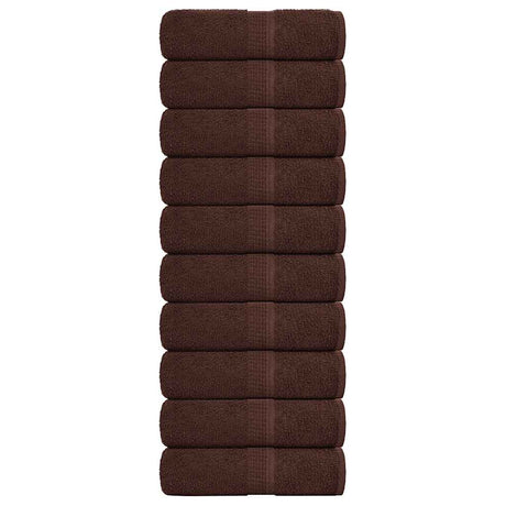 Vidaxl gastendoekjes frogn 10 st 30x50 cm 360 g m² bruin