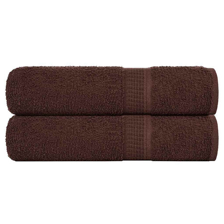 Vidaxl handdoeken frogn 2 st 50x100 cm 360 g m² bruin