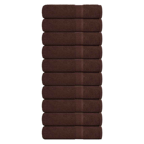 Vidaxl handdoeken frogn 10 st 50x100 cm 360 g m² bruin