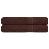 Vidaxl sauna towels 2 st 80x200 cm 360 g m² 100% cotton brown