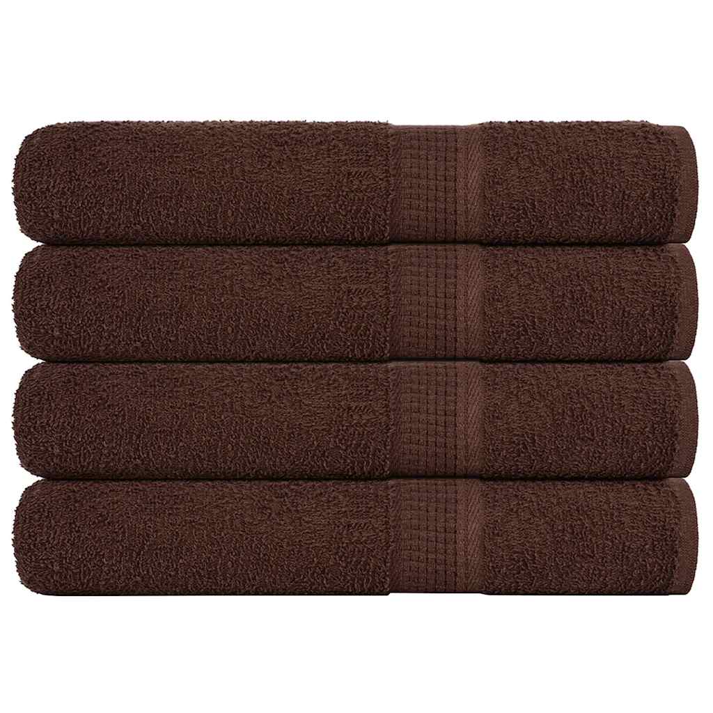 Vidaxl saunahanddoeken frogn 4 st 80x200 cm 360 g m² bruin