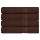 Vidaxl saunahanddoeken frogn 4 st 80x200 cm 360 g m² bruin