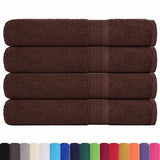 Vidaxl sauna towels 4 st 80x200 cm 360 g m² 100% cotton brown