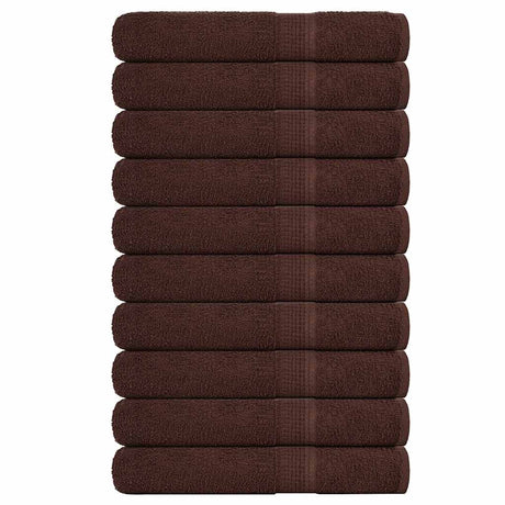 Vidaxl saunahanddoeken frogn 10 st 80x200 cm 360 g m² bruin