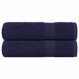 Vidaxl handdoeken frogn 2 st 50x100 cm 360 g m² marineblauw