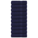 Vidaxl shower towels 10 st 70x140cm 360g m² 100% cotton navy blue