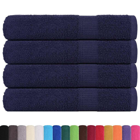 Vidaxl handdoeken frogn 4 st 100x200 cm 360 g m² marineblauw