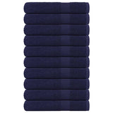 Vidaxl handdoeken frogn 10 st 100x200 cm 360 g m² marineblauw