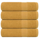 Vidaxl handdoeken frogn 4 st 50x100 cm 360 g m² goud