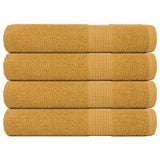 Vidaxl saunahanddoeken frogn 4 st 80x200 cm 360 g m² goud